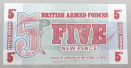 GREAT BRITAIN 5 PENCE  BRITISH ARMED FORCES #alb052 0047 - British Troepen & Speciale Documenten