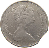 GREAT BRITAIN 10 PENCE 1968 Elisabeth II. (1952-) MINTING ERROR #c029 0101 - 10 Pence & 10 New Pence