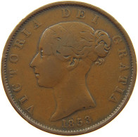 GREAT BRITAIN 1/2 PENNY 1853 Victoria 1837-1901 #c057 0213 - C. 1/2 Penny