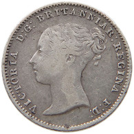 GREAT BRITAIN FOURPENCE 1854 Victoria 1837-1901 #t095 0631 - G. 4 Pence/ Groat