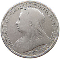 GREAT BRITAIN FLORIN 1896 Victoria 1837-1901 #t148 0101 - J. 1 Florin / 2 Shillings