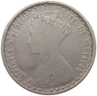 GREAT BRITAIN FLORIN 1855 Victoria 1837-1901 #c049 0249 - J. 1 Florin / 2 Shillings