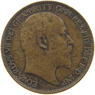 GREAT BRITAIN FARTHING 1909 Edward VII., 1901 - 1910 #c050 0327 - B. 1 Farthing