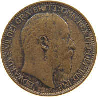 GREAT BRITAIN FARTHING 1909 Edward VII., 1901 - 1910 #c063 0273 - B. 1 Farthing