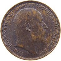 GREAT BRITAIN FARTHING 1902 Edward VII., 1901 - 1910 #s054 0695 - B. 1 Farthing