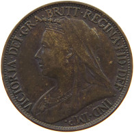 GREAT BRITAIN FARTHING 1901 Victoria 1837-1901 #a011 0955 - B. 1 Farthing