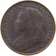 GREAT BRITAIN FARTHING 1900 Victoria 1837-1901 #a011 0967 - B. 1 Farthing