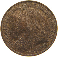 GREAT BRITAIN FARTHING 1895 Victoria 1837-1901 #t117 1117 - B. 1 Farthing