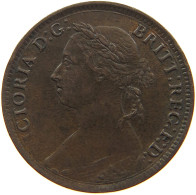 GREAT BRITAIN FARTHING 1891 Victoria 1837-1901 #t158 0131 - B. 1 Farthing