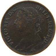 GREAT BRITAIN FARTHING 1890 Victoria 1837-1901 #s080 0185 - B. 1 Farthing