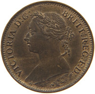 GREAT BRITAIN FARTHING 1887 Victoria 1837-1901 #t149 0301 - B. 1 Farthing