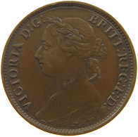 GREAT BRITAIN FARTHING 1884 Victoria 1837-1901 #s010 0233 - B. 1 Farthing