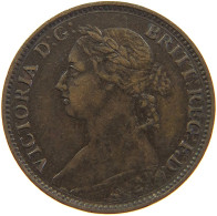 GREAT BRITAIN FARTHING 1881 Victoria 1837-1901 #c063 0117 - B. 1 Farthing