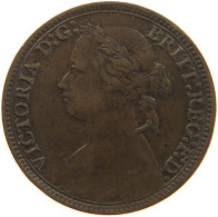 GREAT BRITAIN FARTHING 1879 Victoria 1837-1901 #c064 0091 - B. 1 Farthing