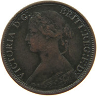 GREAT BRITAIN FARTHING 1866 Victoria 1837-1901 #a011 0811 - B. 1 Farthing