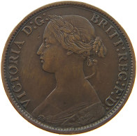 GREAT BRITAIN FARTHING 1861 Victoria 1837-1901 #s080 0173 - B. 1 Farthing