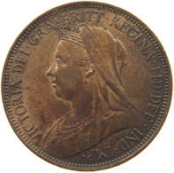 GREAT BRITAIN HALFPENNY 1900 Victoria 1837-1901 #t145 0515 - C. 1/2 Penny