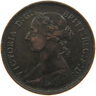 GREAT BRITAIN HALFPENNY 1891 Victoria 1837-1901 #c079 0635 - C. 1/2 Penny