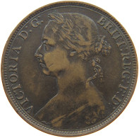GREAT BRITAIN HALFPENNY 1890 Victoria 1837-1901 #c021 0165 - C. 1/2 Penny