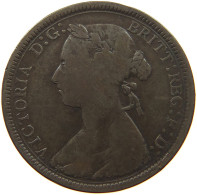 GREAT BRITAIN HALFPENNY 1890 Victoria 1837-1901 #a010 0457 - C. 1/2 Penny