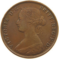 GREAT BRITAIN HALFPENNY 1862 Victoria 1837-1901 #t085 0053 - C. 1/2 Penny