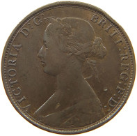 GREAT BRITAIN HALFPENNY 1862 Victoria 1837-1901 #a058 0073 - C. 1/2 Penny