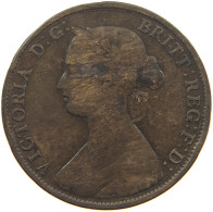 GREAT BRITAIN HALFPENNY 1862 Victoria 1837-1901 #c080 0335 - C. 1/2 Penny