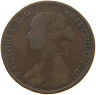 GREAT BRITAIN HALFPENNY 1865/3 Victoria 1837-1901 #s080 0003 - C. 1/2 Penny