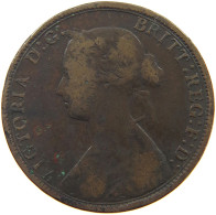 GREAT BRITAIN HALFPENNY 1868 Victoria 1837-1901 #s080 0001 - C. 1/2 Penny