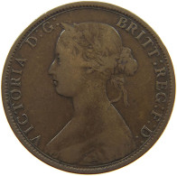 GREAT BRITAIN HALFPENNY 1862 Victoria 1837-1901 #c061 0021 - C. 1/2 Penny