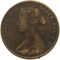 GREAT BRITAIN HALFPENNY 1862 Victoria 1837-1901 #a066 0273 - C. 1/2 Penny