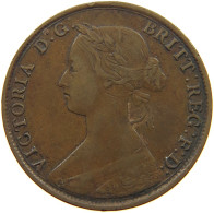 GREAT BRITAIN HALFPENNY 1861 Victoria 1837-1901 #c008 0353 - C. 1/2 Penny