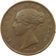 GREAT BRITAIN HALFPENNY 1858 Victoria 1837-1901 #a009 0077 - C. 1/2 Penny