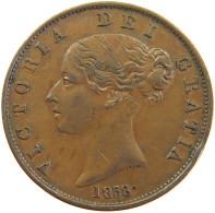 GREAT BRITAIN HALFPENNY 1858 Victoria 1837-1901 #t020 0323 - C. 1/2 Penny