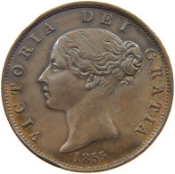 GREAT BRITAIN HALFPENNY 1855 Victoria 1837-1901 #t149 0117 - C. 1/2 Penny