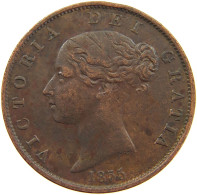 GREAT BRITAIN HALFPENNY 1855 Victoria 1837-1901 #a084 0189 - C. 1/2 Penny