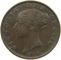 GREAT BRITAIN HALFPENNY 1854 Victoria 1837-1901 #s018 0183 - C. 1/2 Penny