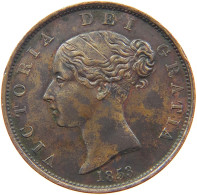 GREAT BRITAIN HALFPENNY 1853 Victoria 1837-1901 #t017 0229 - C. 1/2 Penny