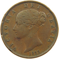 GREAT BRITAIN HALFPENNY 1853 Victoria 1837-1901 #s010 0267 - C. 1/2 Penny