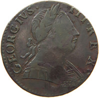 GREAT BRITAIN HALFPENNY 1776 GEORGE III. 1760-1820 EVASION #t149 0127 - B. 1/2 Penny