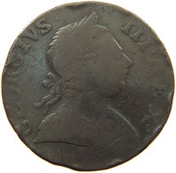 GREAT BRITAIN HALFPENNY 1773 GEORGE III. 1760-1820 #a002 0381 - B. 1/2 Penny