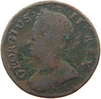 GREAT BRITAIN HALFPENNY 1743 George II. 1727-1760. #a007 0163 - B. 1/2 Penny