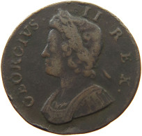 GREAT BRITAIN HALFPENNY 1734 George II. 1727-1760. #t149 0079 - B. 1/2 Penny