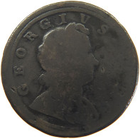 Delcampe - GREAT BRITAIN HALFPENNY 1721 George I. (1714-1727) #t155 0207 - B. 1/2 Penny