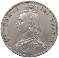 GREAT BRITAIN HALFCROWN 1887 Victoria 1837-1901 #t118 0045 - K. 1/2 Crown