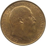GREAT BRITAIN HALF PENNY 1908 Edward VII., 1901 - 1910 #t058 0527 - C. 1/2 Penny