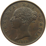 GREAT BRITAIN HALF PENNY 1855 Victoria 1837-1901 #t077 0457 - C. 1/2 Penny