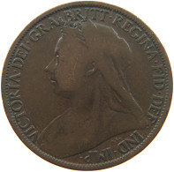 GREAT BRITAIN PENNY 1898 Victoria 1837-1901 #s055 0017 - D. 1 Penny