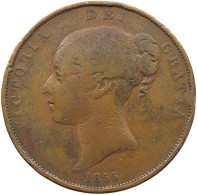 GREAT BRITAIN PENNY 1855 Victoria 1837-1901 #sm05 0467 - D. 1 Penny