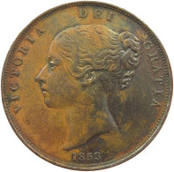 GREAT BRITAIN PENNY 1853 Victoria 1837-1901 #t120 0375 - D. 1 Penny